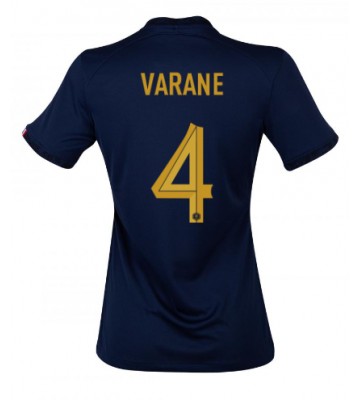 Francja Raphael Varane #4 Koszulka Podstawowych Kobiety MŚ 2022 Krótki Rękaw
